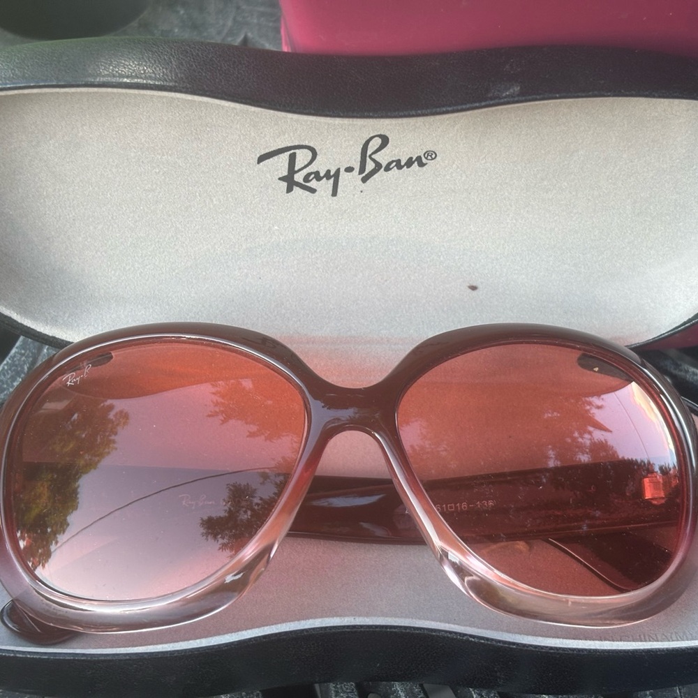 Ray-Ban Rose-Tinted Sunglasses